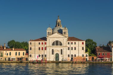 Şaşırtıcı Venedik, İtalya, cityscape, gün batımı ile erken akşam