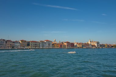 Şaşırtıcı Venedik, İtalya, yaz saati, gün batımı ile erken akşam