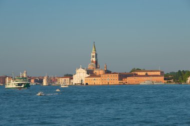 Şaşırtıcı Venedik, İtalya, yaz saati, gün batımı ile erken akşam