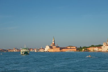 Şaşırtıcı Venedik, İtalya, yaz saati, gün batımı ile erken akşam