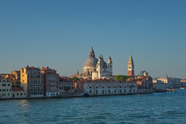 Şaşırtıcı Venedik, İtalya, yaz saati, gün batımı ile erken akşam