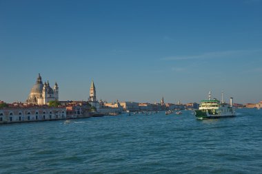 Şaşırtıcı Venedik, İtalya, yaz saati, gün batımı ile erken akşam