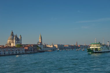 Şaşırtıcı Venedik, İtalya, yaz saati, gün batımı ile erken akşam