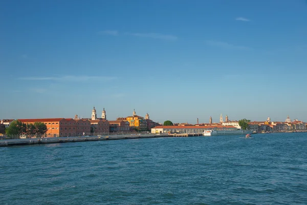 Şaşırtıcı Venedik, İtalya, yaz saati, gün batımı ile erken akşam