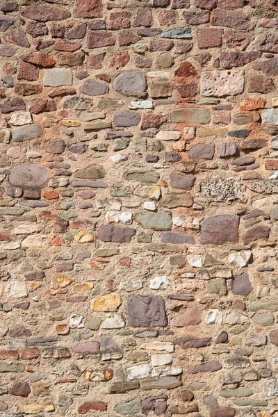 Pattern Bricks Stones Old Middle Age Wall Magdeburg Germany Closeup — Stock Photo, Image