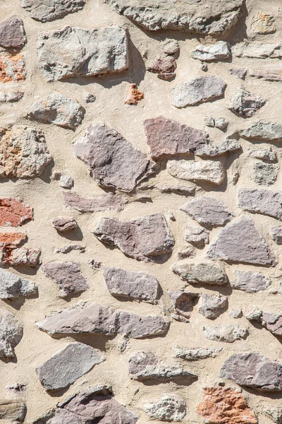 Pattern Bricks Stones Old Middle Age Wall Magdeburg Germany Closeup — Stock Photo, Image