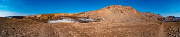 Panoramic View Icelandic Landscape Colorful Volcanic Caldera Askja Middle Volcanic — Stock Photo, Image