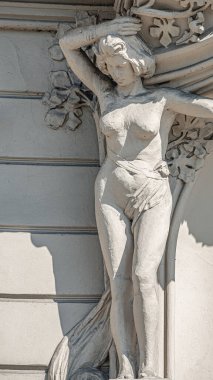 Prag, Çek Cumhuriyeti 'nde güzel bir Rönesans dönemine ait dekoratif bir heykel.