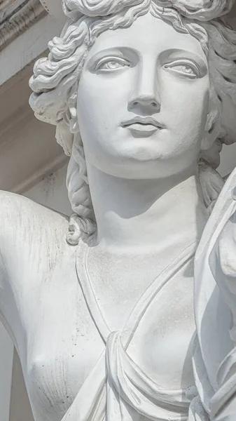 Retrato Jovem Sensual Mulher Era Renascentista Romana Viena Áustria Detalhes — Fotografia de Stock