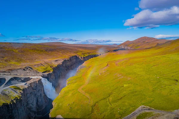 Панорамный Вид Красивый Красочный Исландский Ландшафт Самый Большой Каньон Исландии — стоковое фото
