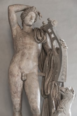 Roma, İtalya çıplak bir Roma adam heykeli