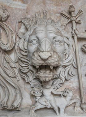 Kaplan, Roma, İtalya ile Yunan arması