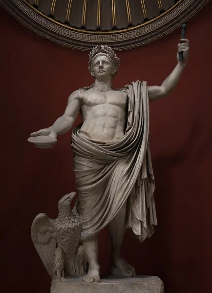 Socha nositel římského muže, Řím, Itálie — Stock fotografie