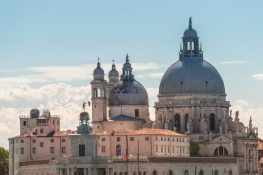Veiw Basilica di Santa Maria della Salute, Venedik, İtalya