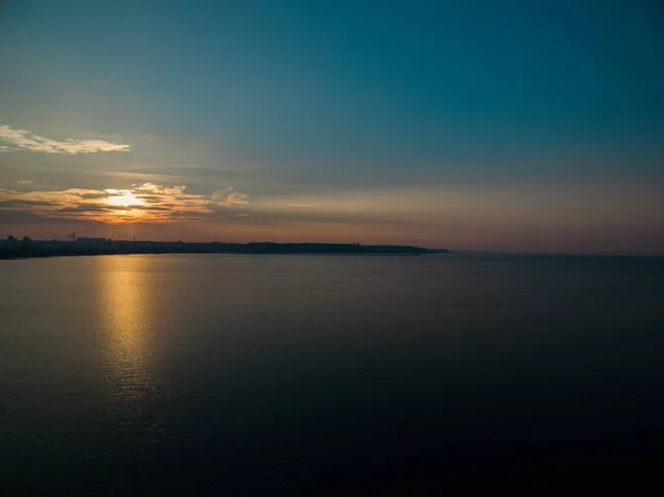 Puesta Sol Mar — Foto de Stock