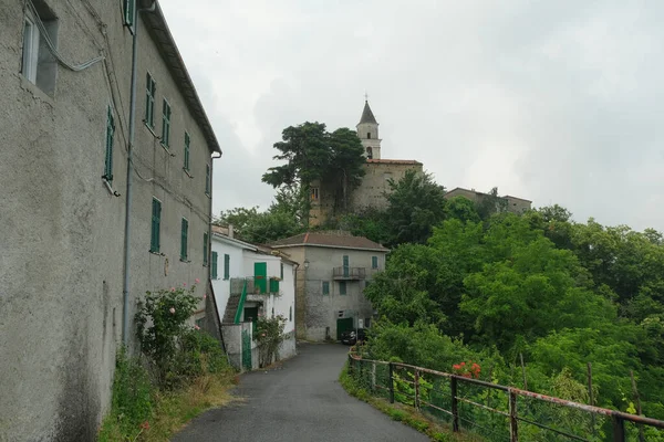 Sesta Godano Spezia Liguria Talya Haziran 2020 Cornice Köyünün Manzarası — Stok fotoğraf