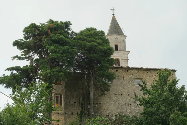セスタ ゴダーノ スペツィア リグーリア州 イタリア 2020年6月17日 コルニェの聖コロンバノアボット教会 — ストック写真