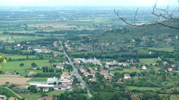 Cortona Arezzo Toszkána Olaszország 2019 Május Panorámás Táj Cortonában — Stock Fotó