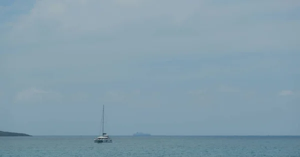 Θαλάσσιο Τοπίο Της Λιγουρίας Στο Camogli Επαρχία Της Γένοβας Λιγουρία — Φωτογραφία Αρχείου