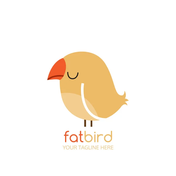 Template voor het vogellogo. — Stockvector