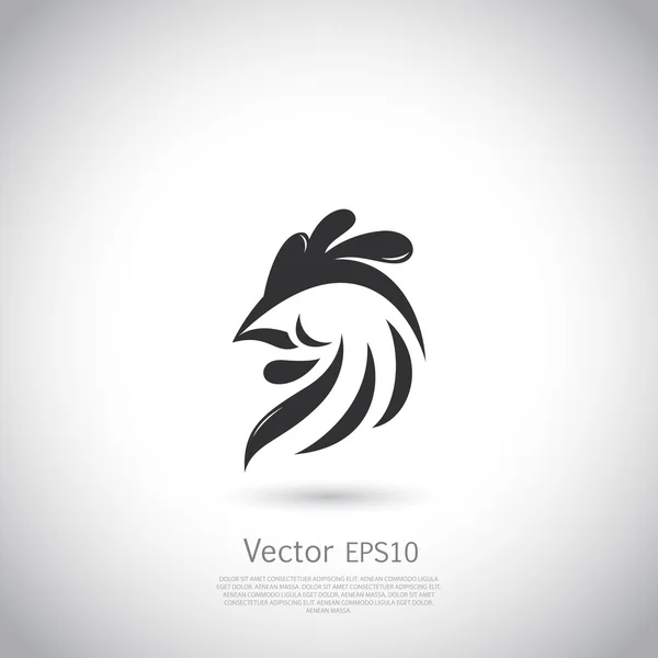 Plantilla de logotipo de gallo abstracto — Vector de stock