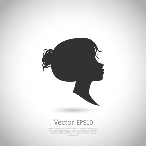 Modèle vectoriel logo abstrait pour salons et boutiques de femmes . — Image vectorielle