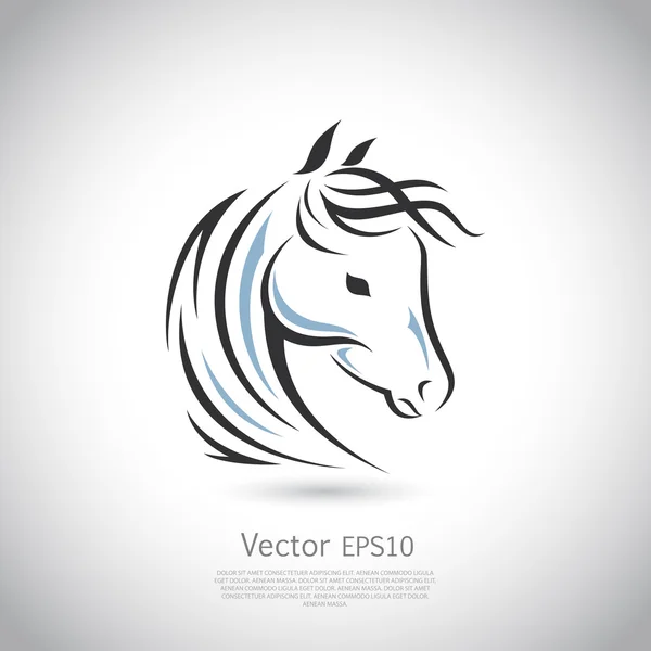 Vector tecken. Häst logo. — Stock vektor