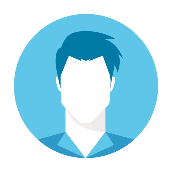 Imagem de perfil de avatar masculino - vetor —  Vetores de Stock