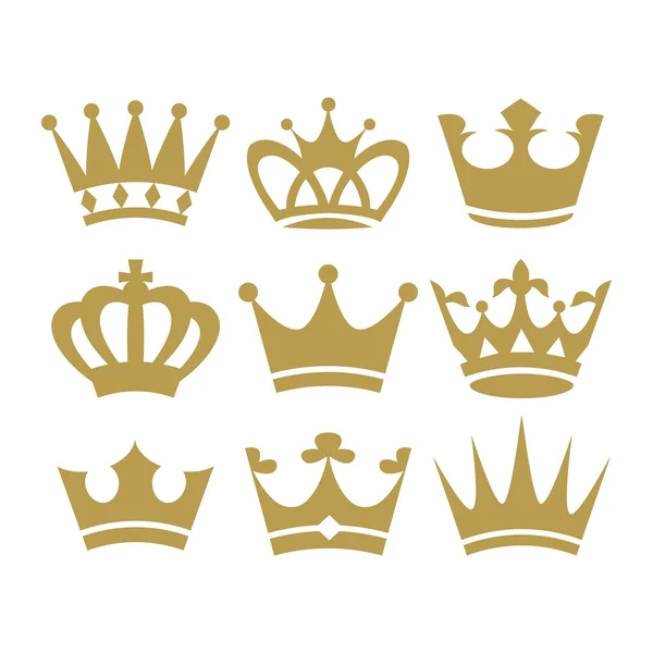 Crown icons — Stock Vector