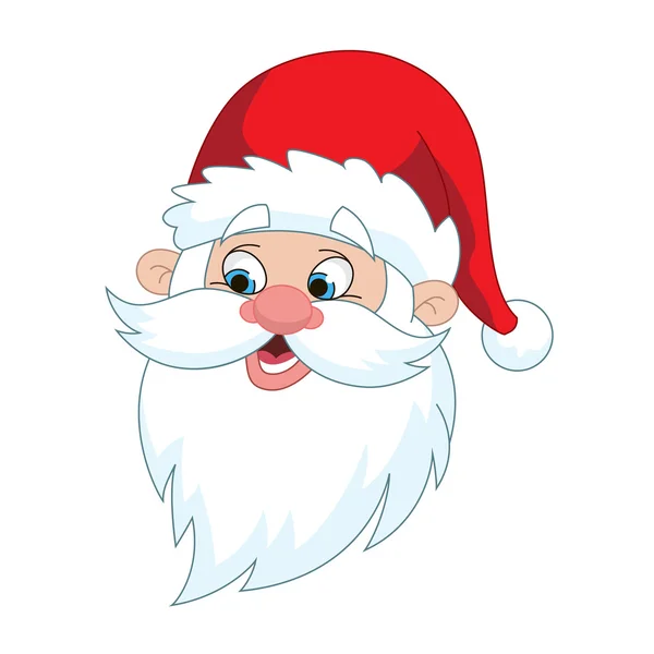 Cabeça de Papai Noel clássico —  Vetores de Stock