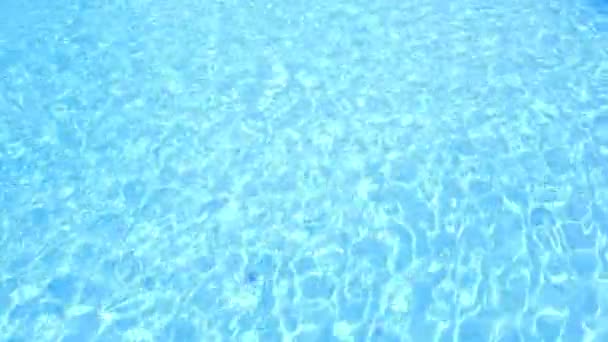 Blue water in the swimming pool — Stock Video