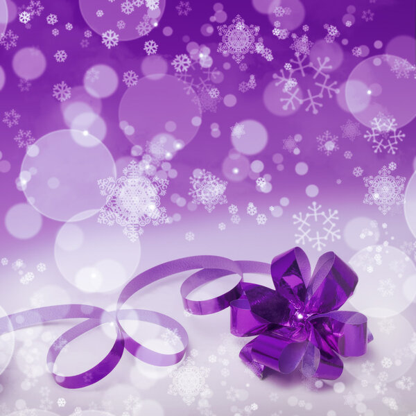 Purple Christmas gift background