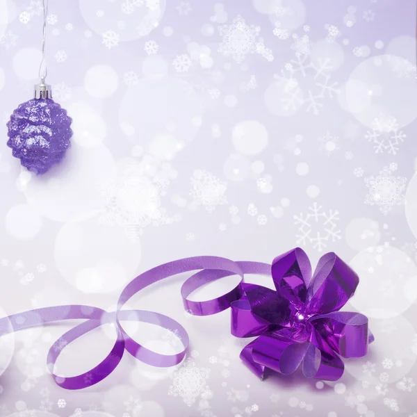 Christmas lilac tint background — Stock Photo, Image