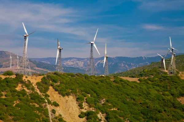 Elektrické mlýny v jižním Španělsku — Stock fotografie