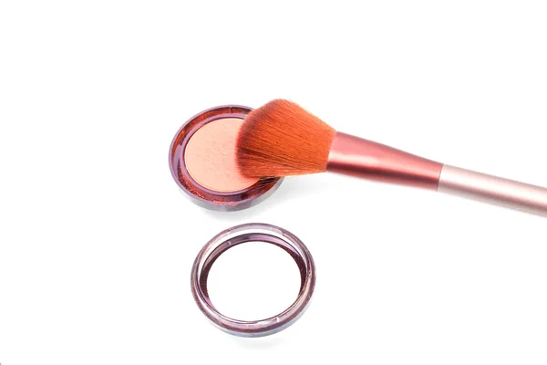 Grande brosse avec palette de blush — Photo