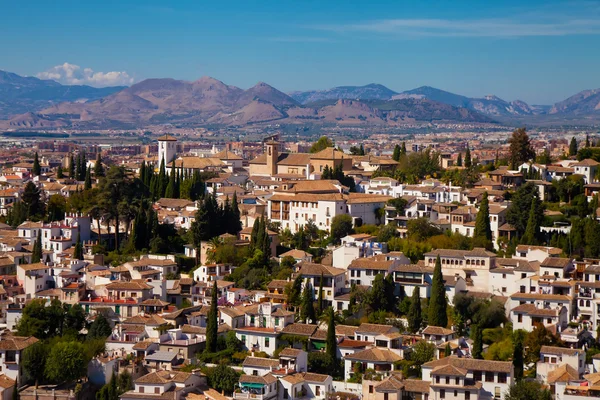 Il quartiere Albaiciano di Granada — Foto Stock