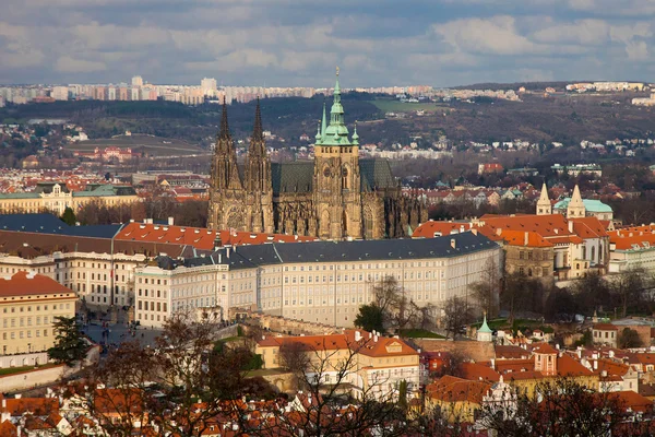 Bird eye view of Hradchany, Prague — Stock Photo, Image