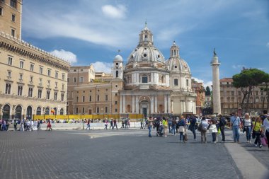 Görünüm Roma'daki Piazza Venezia'nın Kilisesi