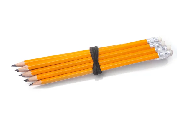 Grafiet potloden gebundelde samen — Stockfoto