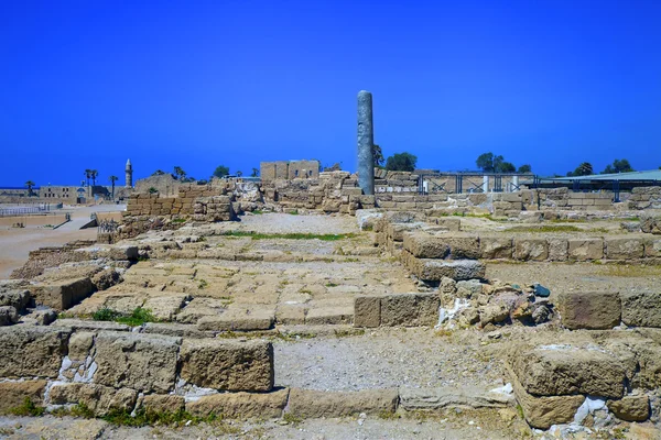 该撒利亚的考古遗址 — 图库照片