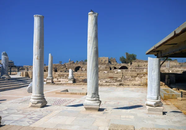 Marble columns in the ruins — Stock Photo, Image
