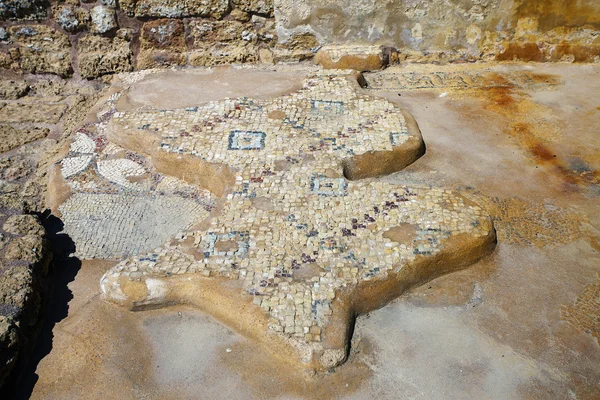 Um pedaço de piso em mosaico — Fotografia de Stock