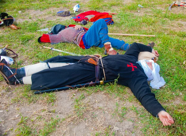 Guerreros cruzados descansando — Foto de Stock