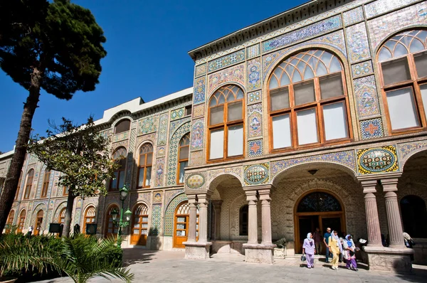 Belo terraço no Palácio do Golestan — Fotografia de Stock