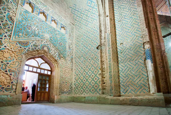 Cserépkályha falak történelmi mecset — Stock Fotó
