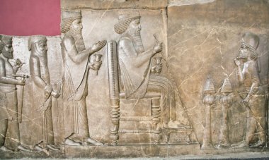 İnsanlar ve Persepolis kralı rakamlar