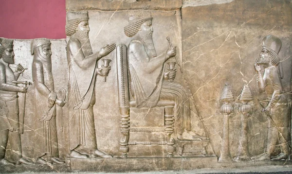 İnsanlar ve Persepolis kralı rakamlar — Stok fotoğraf