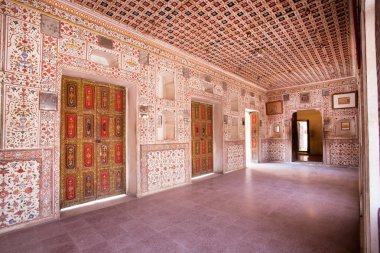 Beautiful interior of the palace in India