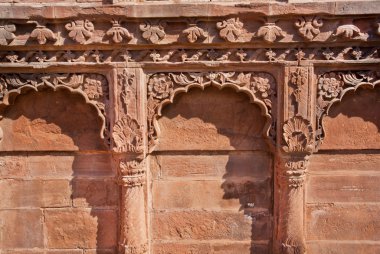 Arches of an ancient palace in India