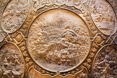 Ramayana görüntüleri ile altın rozet